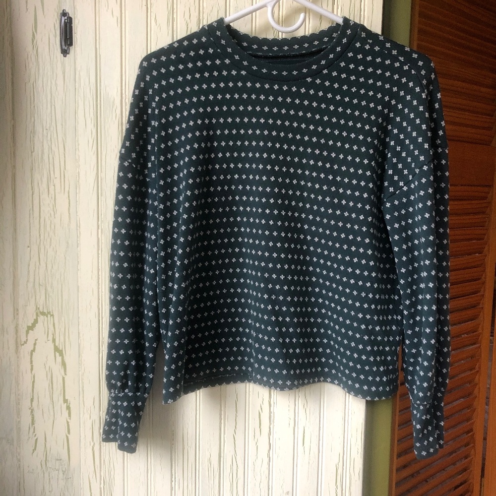 Madewell Floral Patterned Sweatshirt